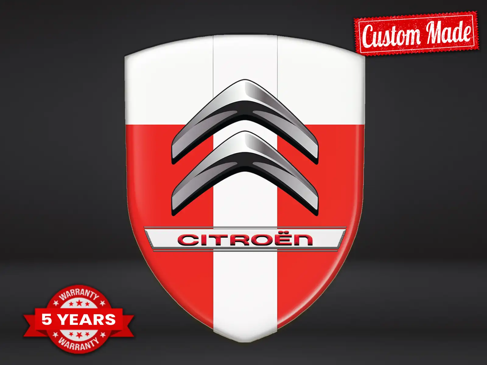 Citroen Décalcos Vitre Arrière Tuning Étoile Robuste